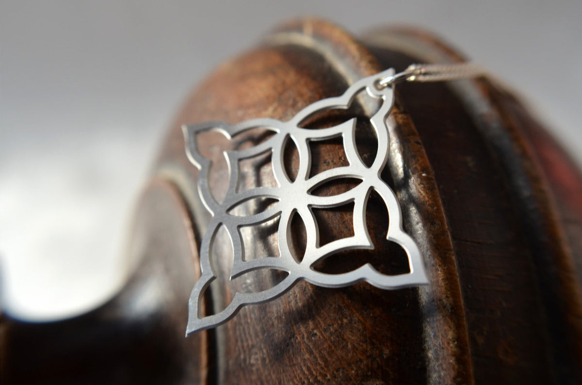 Moorish Diamond Pendant in stainless steel